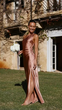 LILYWHYT Sale Evening|Sale Dresses^Victoria Maxi Dress - Clay