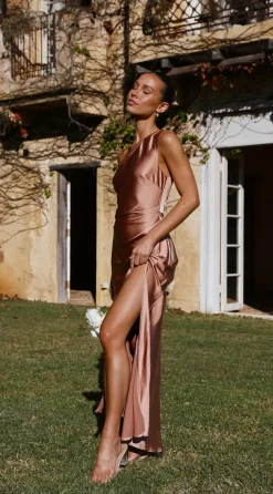 LILYWHYT Sale Evening|Sale Dresses^Victoria Maxi Dress - Clay