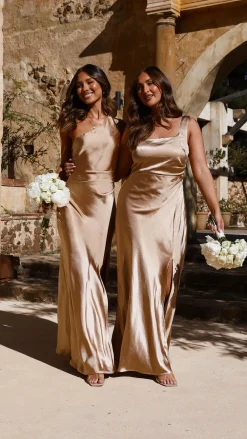 LILYWHYT Sale Evening^Victoria Maxi Dress - Gold