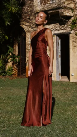 LILYWHYT Mon Cheri|Dresses^Victoria Maxi Dress - Rust