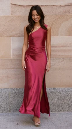 LILYWHYT Dresses|Maxi^Victoria Maxi Dress - Wine