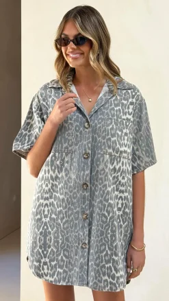 By Frankie Dresses|Mini^Vox Mini Dress - Leopard Print