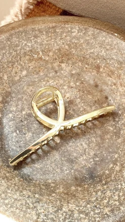 Your Accessory Shop Hair Accessories|Bump Friendly^Wallia Claw Clip - Gold