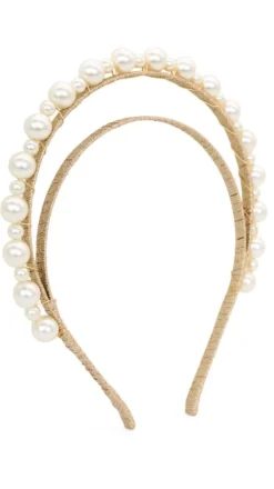 Morgan and Taylor Fascinators|Hair Accessories^Whitney Headpiece - Gold/Pearl