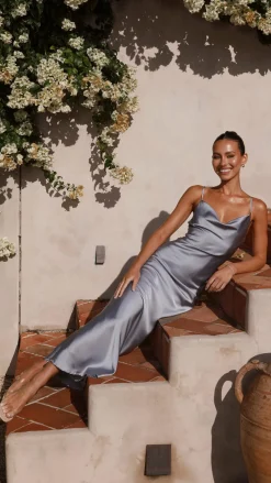 Alive Girl Je T'Aime|Dresses^Willow Maxi Dress - Steel Blue