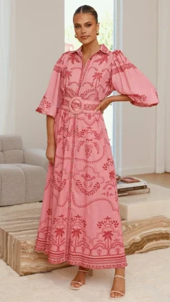 Bubblegum Dresses|Maxi^Xander Long Sleeve Maxi Dress - Mulberry