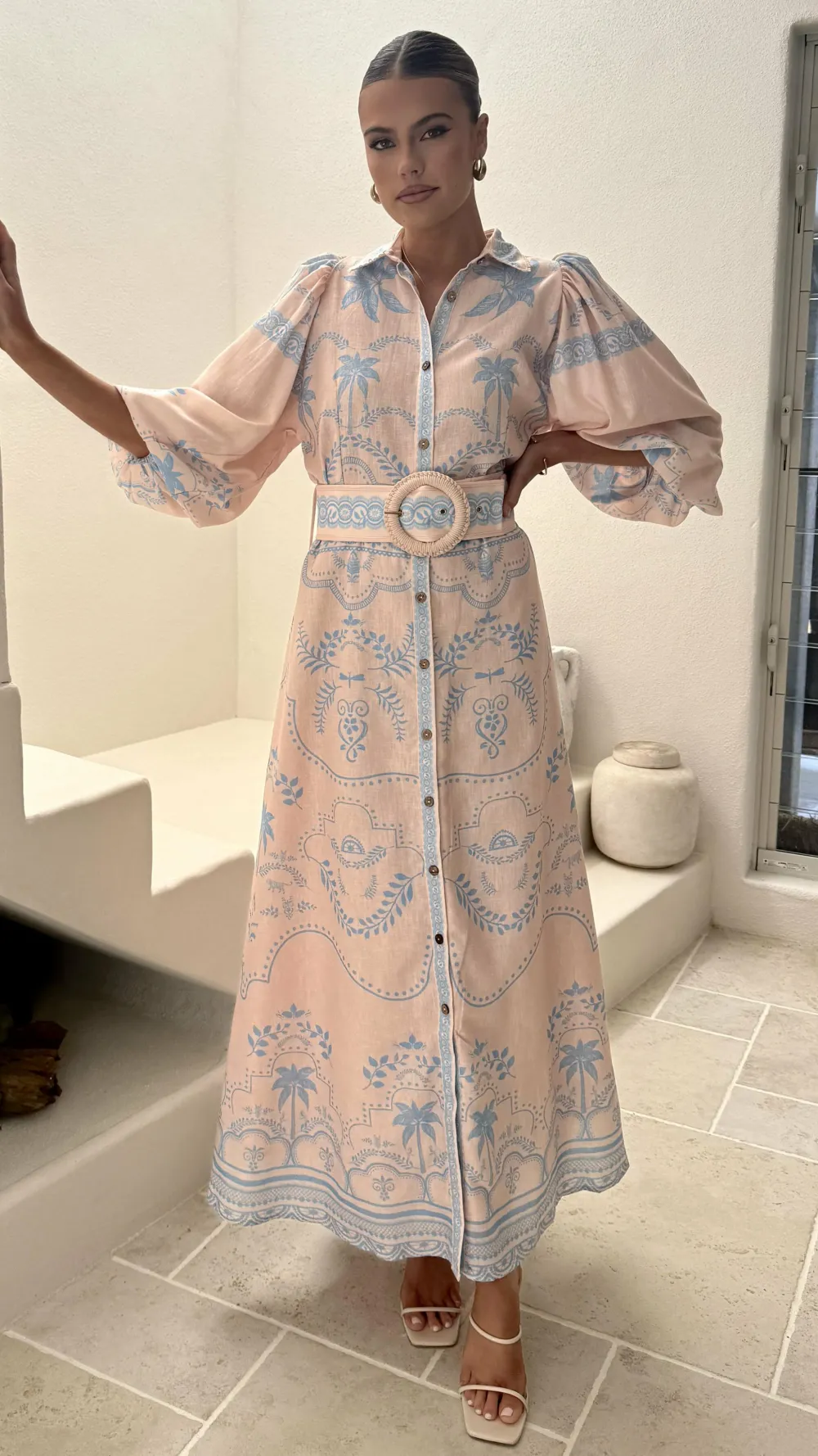 Bubblegum Dresses|Maxi^Xander Long Sleeve Maxi Dress - Blue