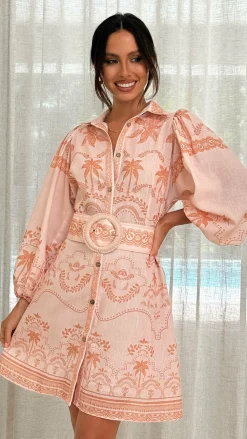 Bubblegum Dresses|Mini^Xander Long Sleeve Mini Dress - Natural