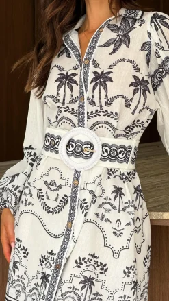 Bubblegum Dresses|Mini^Xander Long Sleeve Mini Dress - Black/White