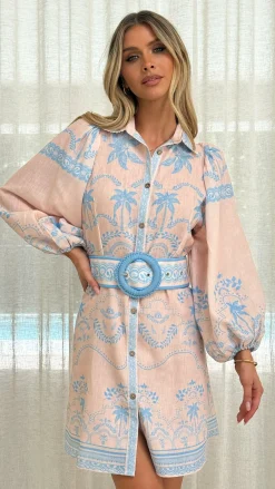 Bubblegum Dresses|Mini^Xander Long Sleeve Mini Dress - Blue