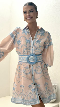 Bubblegum Dresses|Mini^Xander Long Sleeve Mini Dress - Blue