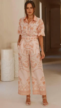 Bubblegum Sets|Bottoms^Xander Wide Leg Pants - Natural