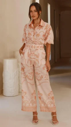 Bubblegum Sets|Bottoms^Xander Wide Leg Pants - Natural