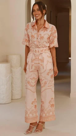 Bubblegum Sets|Bottoms^Xander Wide Leg Pants - Natural