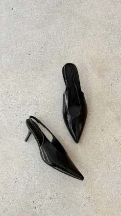 Billini Billini|Heels^Xishi Heel - Black Crinkle Patent