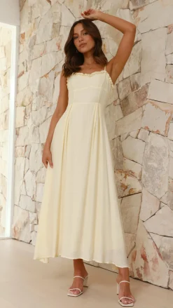 Pink Diamond Dresses|Maxi^Xylia Maxi Dress - Yellow