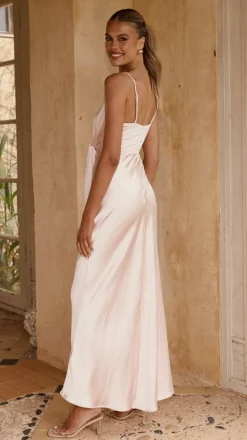 LILYWHYT Mon Cheri|Dresses^Yasmeen Tie Front Maxi Dress - Pink