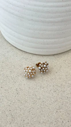 Your Accessory Shop Earrings|Mi Amore^Yatima 18K Gold Earrings - Gold / Pearl