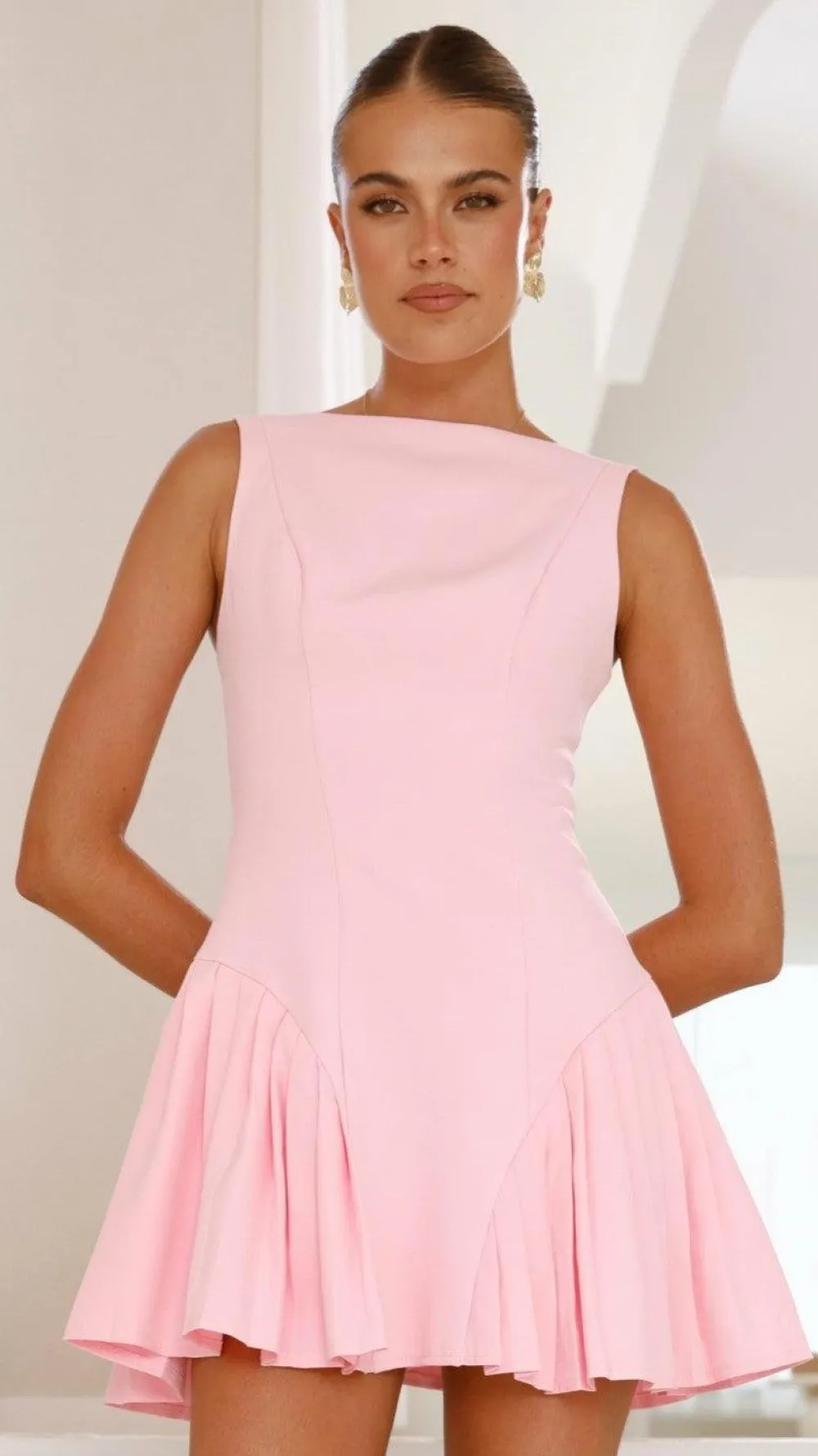 SASHA (BNE) Dresses|Mini^Yesim Mini Dress - Baby Pink