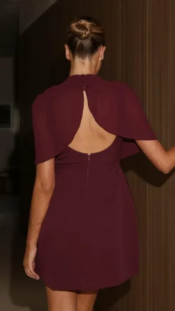 SASHA (BNE) Dresses|Mini^Zahni Mini Dress - Wine