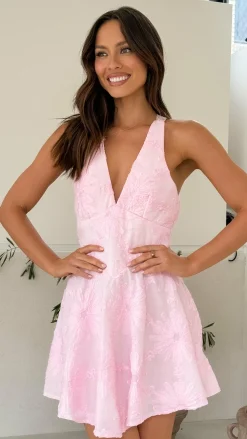SASHA (BNE) Sale Dresses^Zaidin Mini Dress - Baby Pink Floral