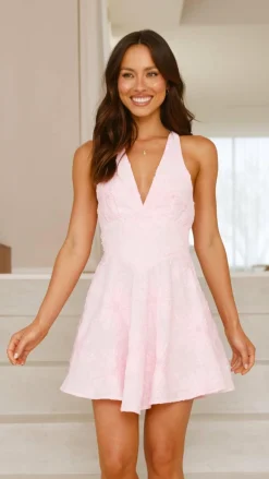 SASHA (BNE) Sale Dresses^Zaidin Mini Dress - Baby Pink Floral