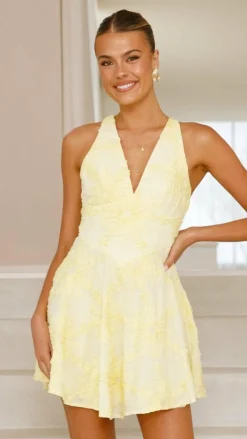 SASHA (BNE) Sale Dresses^Zaidin Mini Dress - Yellow Floral