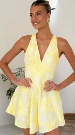 SASHA (BNE) Sale Dresses^Zaidin Mini Dress - Yellow Floral