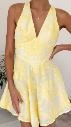 SASHA (BNE) Sale Dresses^Zaidin Mini Dress - Yellow Floral