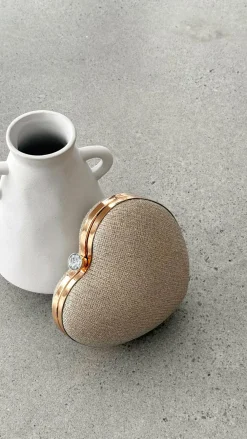 Angel Whisper Bags^Zana Heart Bag - Gold