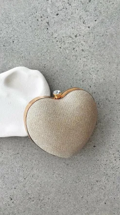 Angel Whisper Bags^Zana Heart Bag - Gold