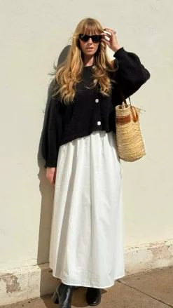 LILYWHYT Knit Tops|Knitwear^Zelara Knit Cardigan - Black
