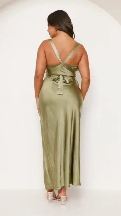 LILYWHYT Mon Cheri|Dresses^Zendaya Maxi Dress - Olive