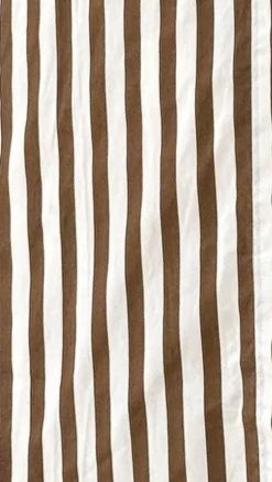 YH AND CO Tops^Zoah Long Sleeve Button Up Shirt - Choc/Champagne Stripe