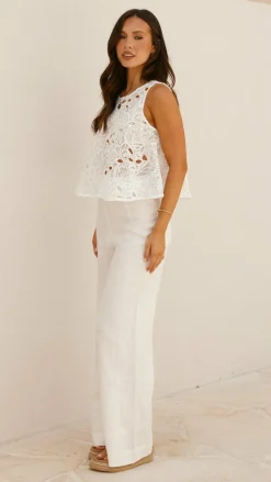YH AND CO Tops^Zoe Top - White