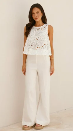 YH AND CO Tops^Zoe Top - White