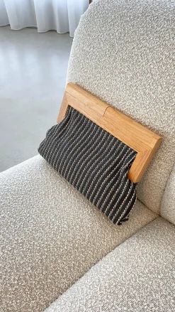 Angel Whisper Bags|Event Ready Dresses^Zoey Thin Stripe Timber Frame Clutch - Black
